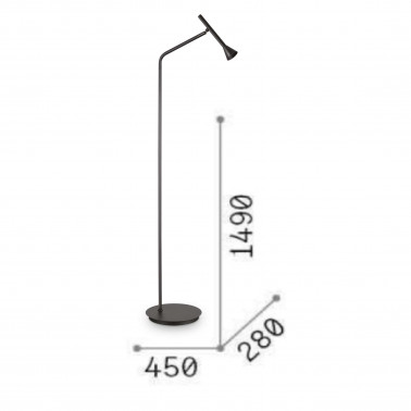 IDEAL LUX DIESIS PT Pie Níquel