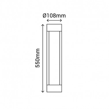 SULION NINA BALIZA GRIS ANTRACITA 550mm