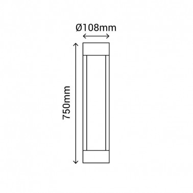 SULION NINA BALIZA GRIS ANTRACITA 750mm