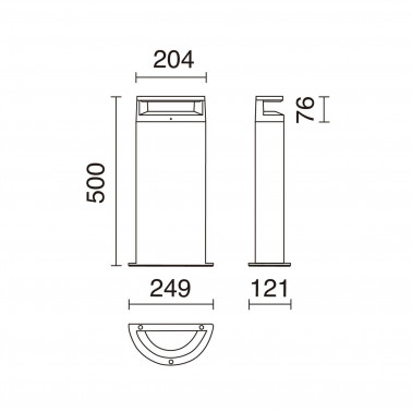 DOPO LOOP BALIZA H500 4000K