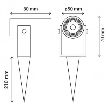 SULION THIN ESTACA LED 5W 15º 4000K