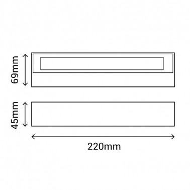 SULION TISA APLIQUE CORTEN 2x8W