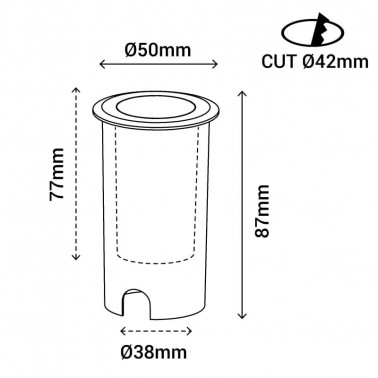 SULION INMA EMPOTRABLE IP65 BLANCO