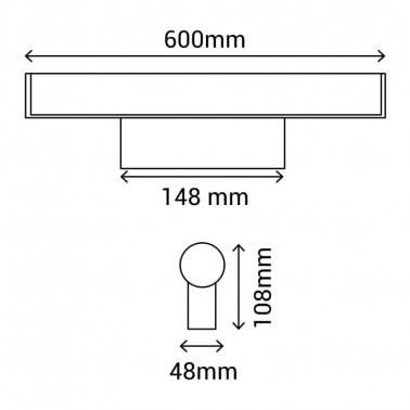 SULION CASPIO APLIQUE BAÑO CROMO 12W