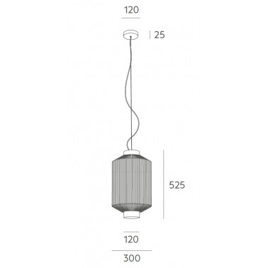 MASSMI ESTIU Colgante Cuerda H525