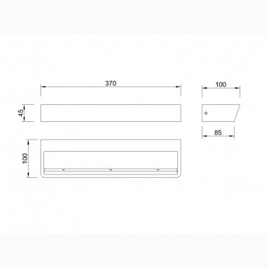 MANTRA ALTEA 370 Aplique Blanco 4000K