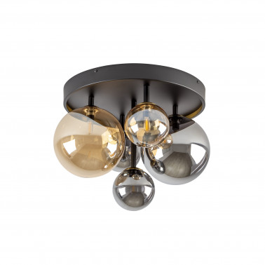 SCHULLER DARK PLAFÓN NEGRO-LATÓN