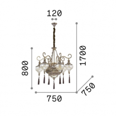 IDEAL LUX HAREM SP9 Bronce