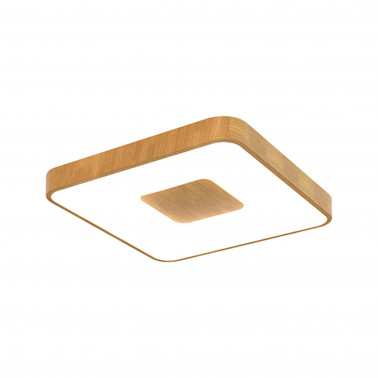 MANTRA COIN SQUARE PLAFÓN MADERA 80W