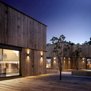 MANTRA BERET APLIQUE GRIS-MADERA 2xGU10