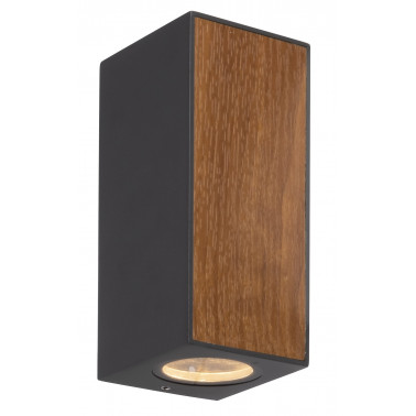 MANTRA BERET APLIQUE GRIS-MADERA 2xGU10