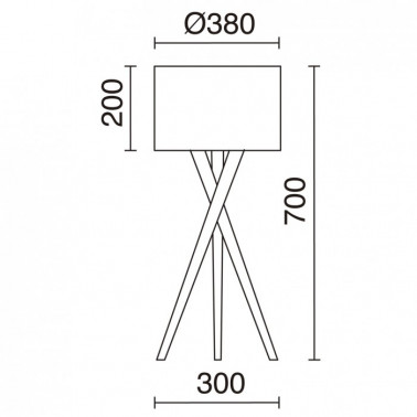 EXO LIGHTING WOOD Estructura Madera