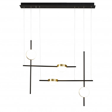 MANTRA CUBA LED colgante negro/oro 88CM