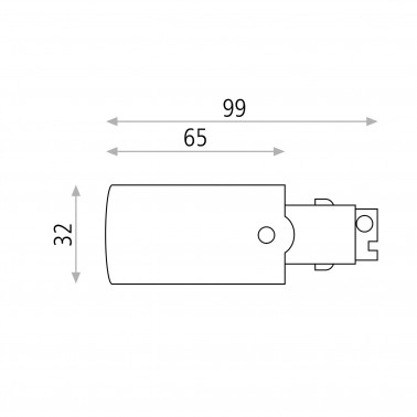 ACB CONECTOR IZQUIERDA NEGRO