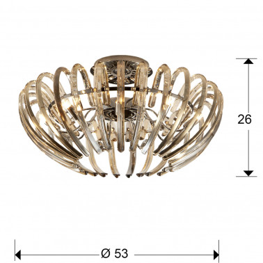 SCHULLER ARIADNA PLAFÓN CHAMPAGNE