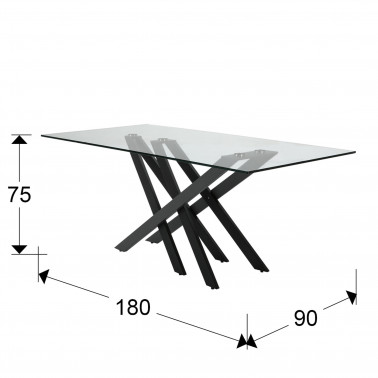 SCHULLER TAIMA MESA DE COMEDOR 180CM