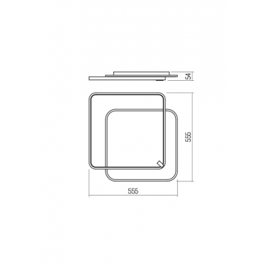REDO ARP Plafón cuadrado negro