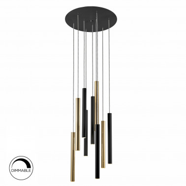 SCHULLER VARAS Colgante oro-negro 9L dimable