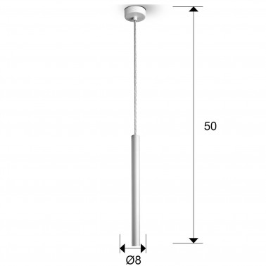 SCHULLER VARAS Colgante blanco 1L dimable