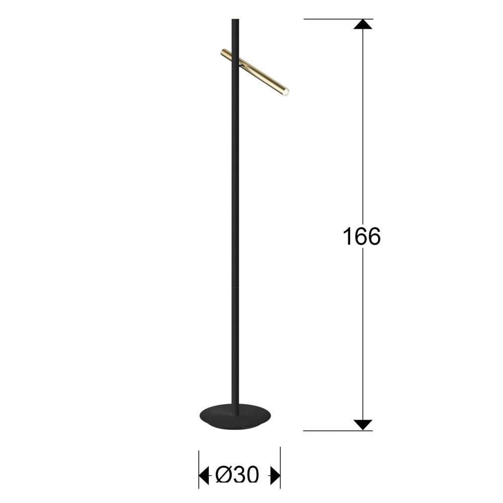 Lámpara Led de pie estilo moderno de Schuller - LINUR