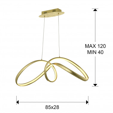 SCHULLER LIA Colgante pan de oro