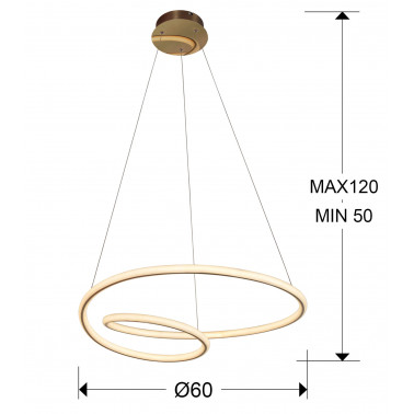 SCHULLER TUBE COLGANTE ORO