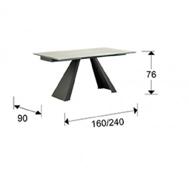 SCHULLER ALAI MESA DE COMEDOR EXTENSIBLE BLANCA