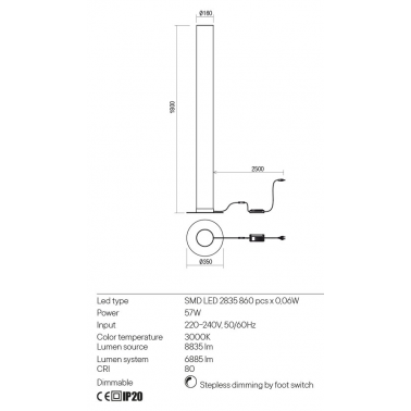 REDO PILON Lámpara de pie