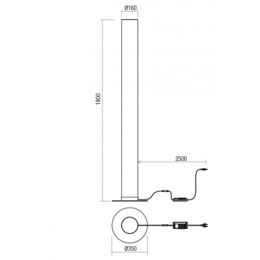 REDO PILON Lámpara de pie