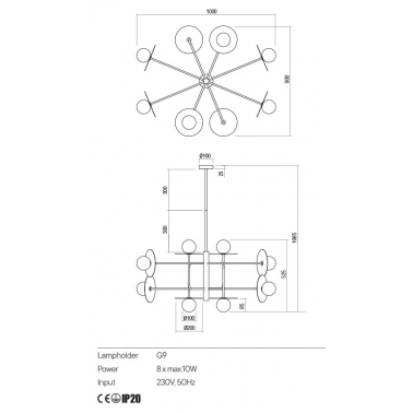 REDO PLATO Colgante oro 8L