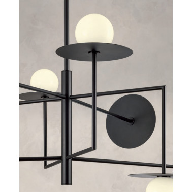 REDO PLATO Colgante negro 8L