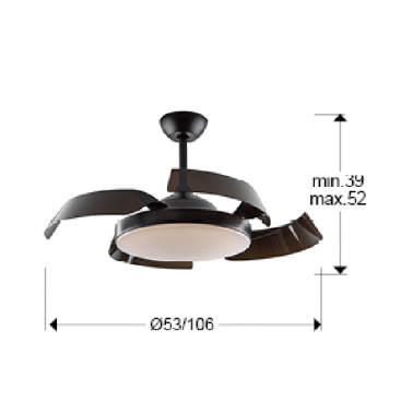 SCHULLER ENZO Ventilador de techo Negro