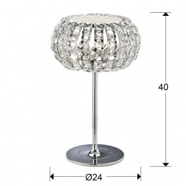 SCHULLER DIAMOND Sobremesa de Cristal