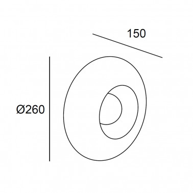 LEDSC4 TRIP GLASS APLIQUE AMBAR