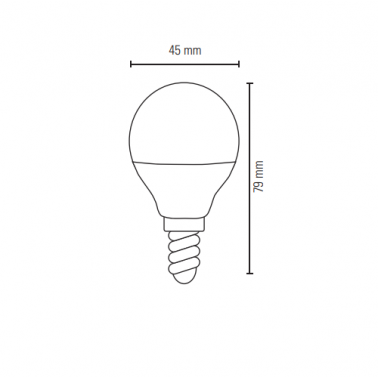 LIGHTED Essential Bombilla E14 LED 5W 3000K