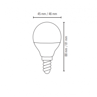 LIGHTED Essential Bombilla E14 LED 8W 4000K