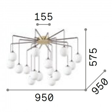 IDEAL LUX RHAPSODY SP16 COLGANTE