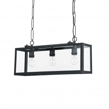 IDEAL LUX IGOR SP3 COLGANTE NEGRO