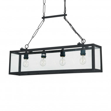 IDEAL LUX IGOR SP4 COLGANTE NEGRO