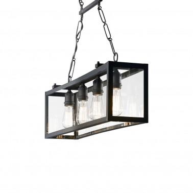 IDEAL LUX IGOR SP4 COLGANTE NEGRO