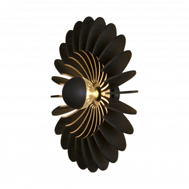 ACB ROSA DEL DESIERTO APLIQUE/PLAFÓN NEGRO Ø60