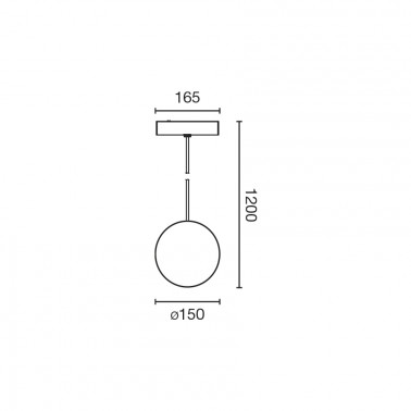 FARO NESO UNIK Colgante 2700K Negro