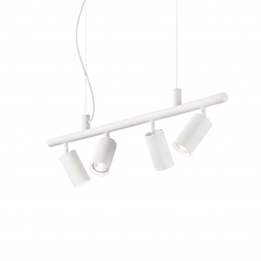 IDEAL LUX DYNAMITE SP4 COLGANTE BLANCO