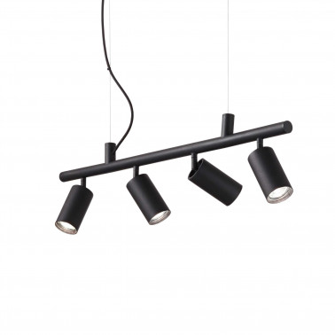 IDEAL LUX DYNAMITE SP4 COLGANTE NEGRO