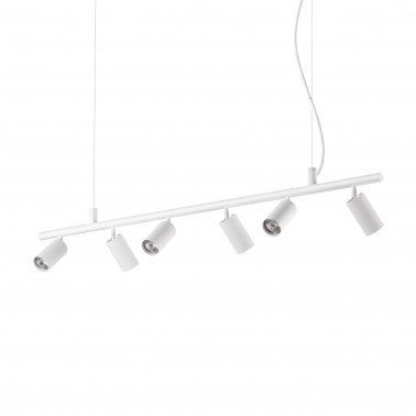 IDEAL LUX DYNAMITE SP6 COLGANTE BLANCO