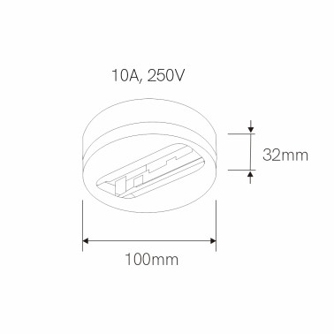 BENEITO FAURE BASE PARA PROYECTOR CARRIL BLANCO