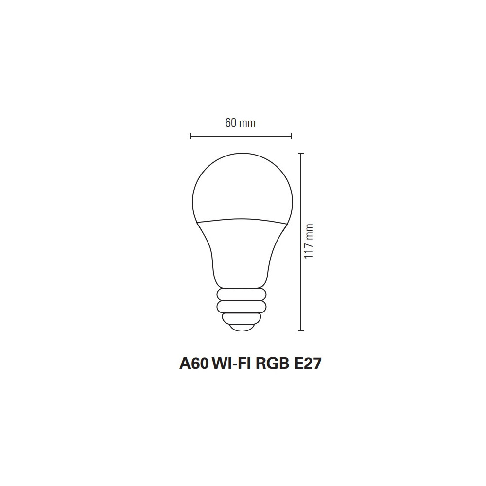BOMBILLA LED ESFERICA G45 E27 5W RGB+CCT CONTROL WIFI VIA APP