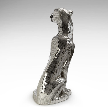 SCHULLER BAGUIRA FIGURA LEOPARDO PLATA