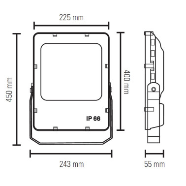 LIGHTED PROYECTOR LED 50W 12-24V IP66