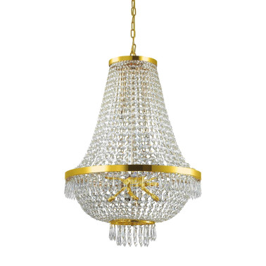 IDEAL LUX CAESAR SP12 COLGANTE ORO